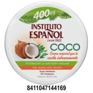 IE CREMA CORPORAL 400 ML.-COCO C/ 6 UDS