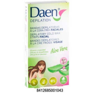 DAEN DEPILAT.BANDAS FACIALES ALOE VERA C