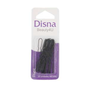 DIS HORQUILLA PELO INVIS.NEGRA 20 UDS.