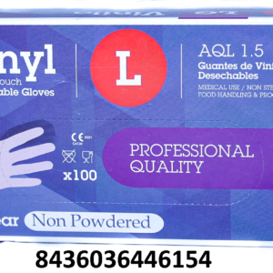 GUANTES DE VINILO TALLAS L 100UDS C/ 10U