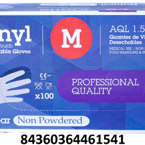 GUANTES DE VINILO TALLAS M 100UDS C/ 10U