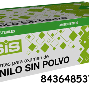 GUANTES DE VINILO TALLA L 100UDS C/10